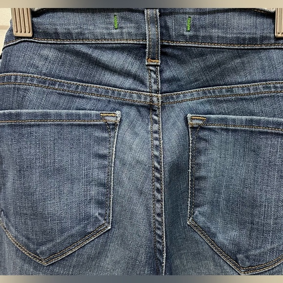 065 J BRAND | USA Dark Blue Heritage Mid Rise Skinny Flare Martini Jeans (Sz 25) - Picture 3 of 15